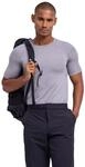 T-Shirt FALKE "Backpack-Ready Wool-Tech Light", Herren, Gr. S, grau (grau, heather
