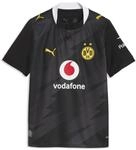 Fu&szlig;balltrikot PUMA "BVB AWAY JERSEY REPLICA JR", Jungen, Gr. 176, schwarz (puma