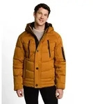 Steppjacke TOM TAILOR, Herren, Gr. XXL, gelb (peanut butter braun), Web,