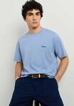 T-Shirt PEPE JEANS "basic t-shirt PORTOBELLO TEE", Herren, Gr. L, oxford blau, 100%