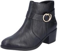 Stiefelette RIEKER, Damen, Gr. 36, schwarz, Lederimitat, unifarben, Schuhe