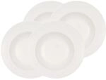 Villeroy & Boch Pastateller "Pastateller Flow &oslash; 30 cm 4er Set wei&szlig;"