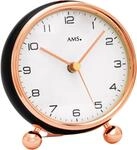 Funktischuhr AMS "F5195", rosa (schwarz, ros&eacute;goldfarben), Tischuhren,...