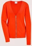 MADELEINE Langarmshirt "Shirtjacke Elegante Viskosejacke mit Rei&szlig;verschluss"