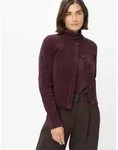 Strickjacke BRAX "Style ANIQUE", Damen, Gr. 38, lila (dunkellila), Strick, 90%