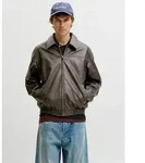 Jack & Jones Lederimitatjacke "JJMARLON PU JACKET" Kunstfaser, regular fit