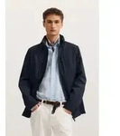Regenjacke BUGATTI "Regular Fit", Herren, Gr. 50, schwarz (390, marine), 100%