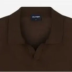 OLYMP "Strick Casual" mit geripptem Kragen, unifarben