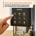 Krups Kaffeevollautomat "SA404B Coffee Crush Extra Milk" kompakt, gemahlenen oder