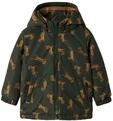 Name It Outdoorjacke "NMMMAX JACKET PA AOP NOOS" mit Kapuze Kunstfaser,