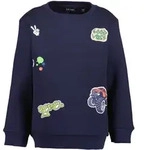 Sweater BLUE SEVEN "Sweatshirt", Jungen, Gr. 98, blau (5900, nachtblau), 80%