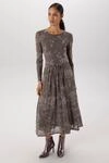 Aniston SELECTED Midikleid in florale Ausbrenner-Optik und Mesh-Qualit&auml;t - NEUE