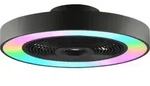 BRILLIANT LED Deckenleuchte "Catania", bunt (schwarz), 1, &Oslash; 48cm H: 13cm, 1...