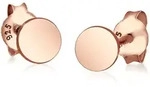 Paar Ohrstecker ELLI "Ohrringe Rund Basic Geo 925 Silber Neuheit", rosa...