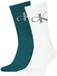 Calvin Klein Jeans Socken "CKJ MEN SOCK 2P MONOGRAM" 2 Paar, 2 Paar tlg. mit
