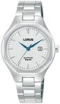 Quarzuhr LORUS "Classic Quarz", silber (silberfarben, blau), Armbanduhren, Damen,
