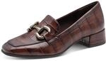 Slipper TAMARIS, Damen, Gr. 37, beige (braun), Lederimitat, gemustert, schimmernd,