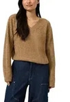 Strickpullover QS, Damen, Gr. XS, braun (camel), Strick, Obermaterial: 77%...