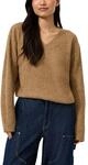 Strickpullover QS, Damen, Gr. XS, braun (camel), Strick, Obermaterial: 77% Polyacryl,