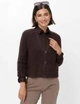 Cardigan BRAX "Style Strickjacke", Damen, Gr. 38, braun (dunkelbraun), Strick, 44%