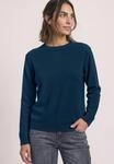 Strickpullover STREET ONE, Damen, Gr. 34, blau (blau petrol), Web, 60% Baumwolle, 40%