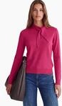 Longpullover STREET ONE STUDIO, Damen, Gr. 34, pink (ruby raspberry), Stoff, 52%