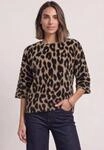 Strickpullover STREET ONE, Damen, Gr. 34, braun (grain sand), Feinstrick;Web, 80%