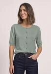Cardigan STREET ONE, Damen, Gr. 34, gr&uuml;n (eucalyptus gr&uuml;n), Stoff, 71% Viskose, 29%