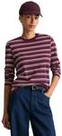 Langarmshirt MARC O'POLO DENIM "aus Organic Cotton", Damen, Gr. XXS, lila