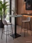 M&auml;usbacher "Big Bistro Metall" Quadrat-S&auml;ulengestell, runde Platte &Oslash; 70 cm x H 105