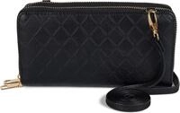 styleBREAKER Mini Bag "2 in 1 Umh&auml;ngetasche - Geldb&ouml;rse Rauten"