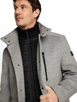 Wolljacke TOM TAILOR, Herren, Gr. XL, mid grau melange, Feinstrick,...