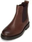 Chelseaboots MARC O'POLO "aus edlem Rindleder", Herren, Gr. 40, schwarz cognac,