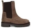 Chelseaboots MARC O'POLO "aus langhaarigem Veloursleder", Damen, Gr. 36, Synthetik,