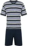 Schlafanzug HAJO "Pyjama Klima-Light Shorty", Herren, Gr. XL, blau,...