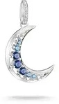 Kettenanh&auml;nger THOMAS SABO "Midnight Sky Anh&auml;nger Mond", blau (silberfarben,...