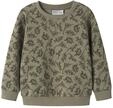 Name It Sweatshirt "NMMVIMO LS NREG AOP SWEAT BRU", Baumwollmischung, regular...