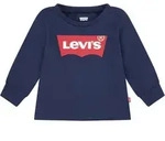 Langarmshirt LEVI'S KIDS "BATWING TEE", Jungen, Gr. 6/68, blau (marine), Single