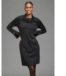 Jerseykleid LAURA SCOTT, Damen, Gr. 40, N-Gr, Langarm, Milano Rib, schwarz,...