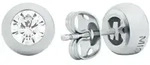 Paar Ohrstecker MICHAEL KORS "Premium", silber (metallfarben, kristallwei&szlig;,