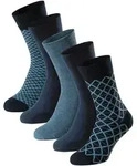 Schiesser Socken "Bluebird" 5 Paar tlg. druckfreier Bund, Fersen und Zehen
