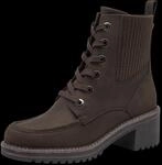 MARCO TOZZI Schn&uuml;rstiefelette Blockabsatz, Schn&uuml;rboots mit Stretcheinsatz in
