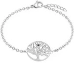 Armband AMOR "Lebensbaum-Motiv", silber (edelstahlfarben), Armb&auml;nder, Damen,...