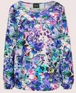 MADELEINE Schlupfbluse "Blusenshirt Viskosebluse mit floralem Aquarellmuster"