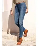 5-Pocket-Jeans CASUAL LOOKS, Damen, Gr. 24, Kurzgr&ouml;&szlig;en, blau (blau, stone,...