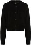 Cardigan BOSS ORANGE "Fernard Premium Damenmode", Damen, Gr. L, schwarz (schwarz