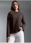 Longsleeve TRIGEMA "TRIGEMA Langarmshirt mit ausgestellten &Auml;rmeln", Damen, Gr. XS,