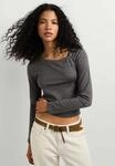 Langarmshirt PEPE JEANS "long sleeved top BARNA TOP", Damen, Gr. L, granite grau, 25%