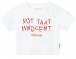 T-Shirt ANOTHER COTTON LAB "Another Cotton Lab Not Innocent Crop Top", Damen, Gr. XS,