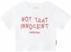 T-Shirt ANOTHER COTTON LAB "Another Cotton Lab Not Innocent Crop Top", Damen, Gr. XS,